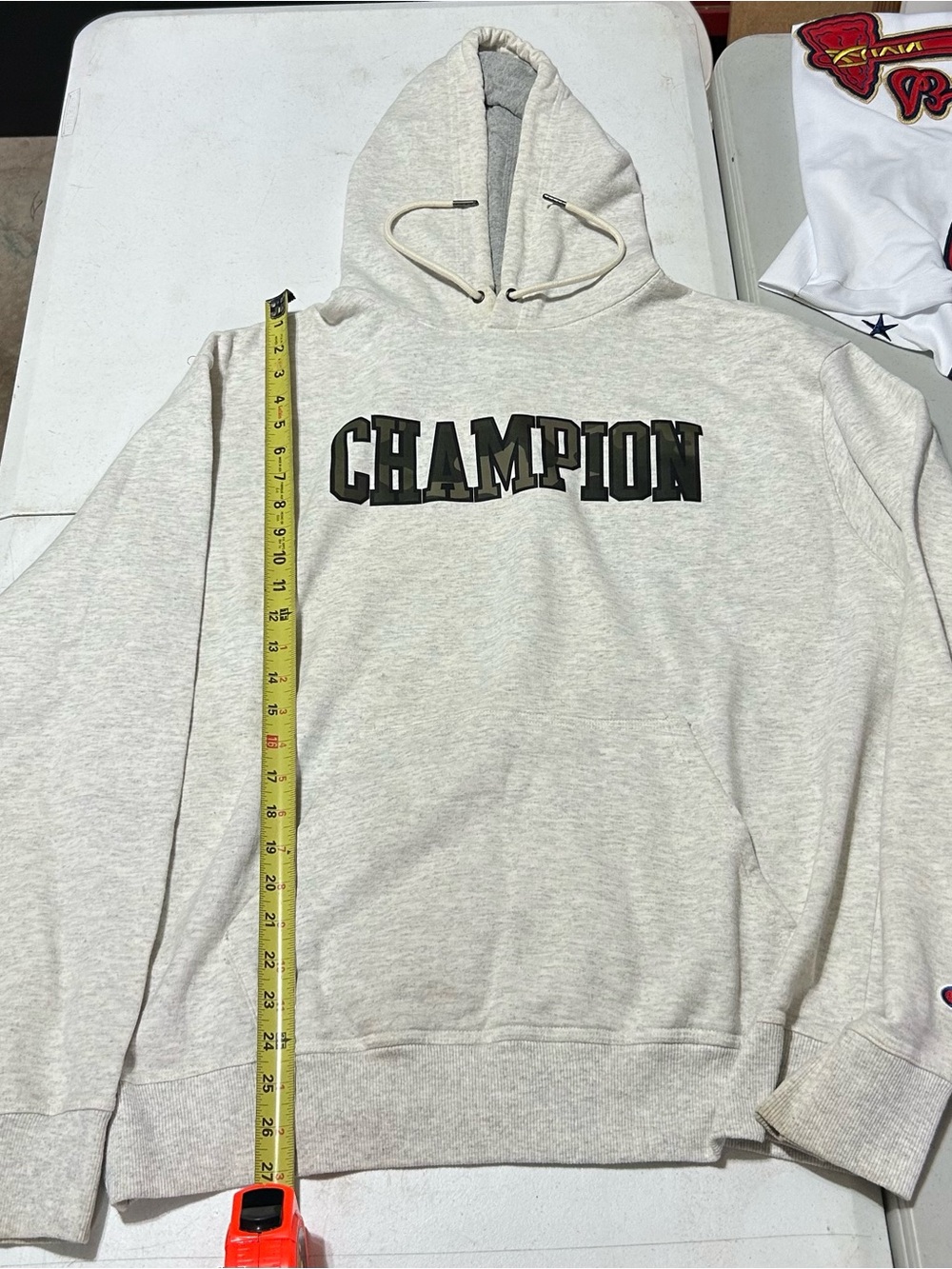 Champion Jacket Adult L Camo Hoodie Spell Out Logo Long Sleeve Mens
